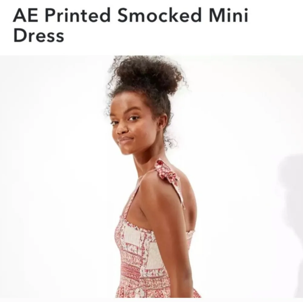 American Eagle Outfitters Red and Cream Mini Dress - Picture 5 of 11